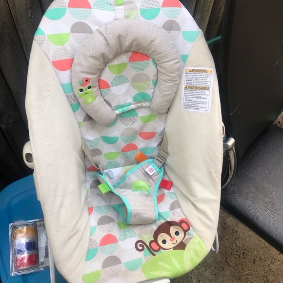 Bright Starts Whimsical Baby Bouncer Seat with Soothing Vibration and Music - Picture 3 of 4